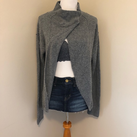 Free People Alpaca/Wool Blend Mock Neck Sweater-M - Picture 7 of 16